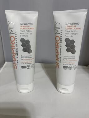 2X Hair Growth Shapiro MD Leave In Conditioner 8 fl oz Vegan Paraben Free New